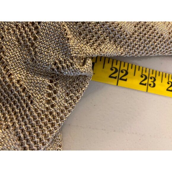 En Francais By Huey Waltzer Formal Maxi Dress w/ Jacket Gold Glitter Size 18 - Picture 14 of 16